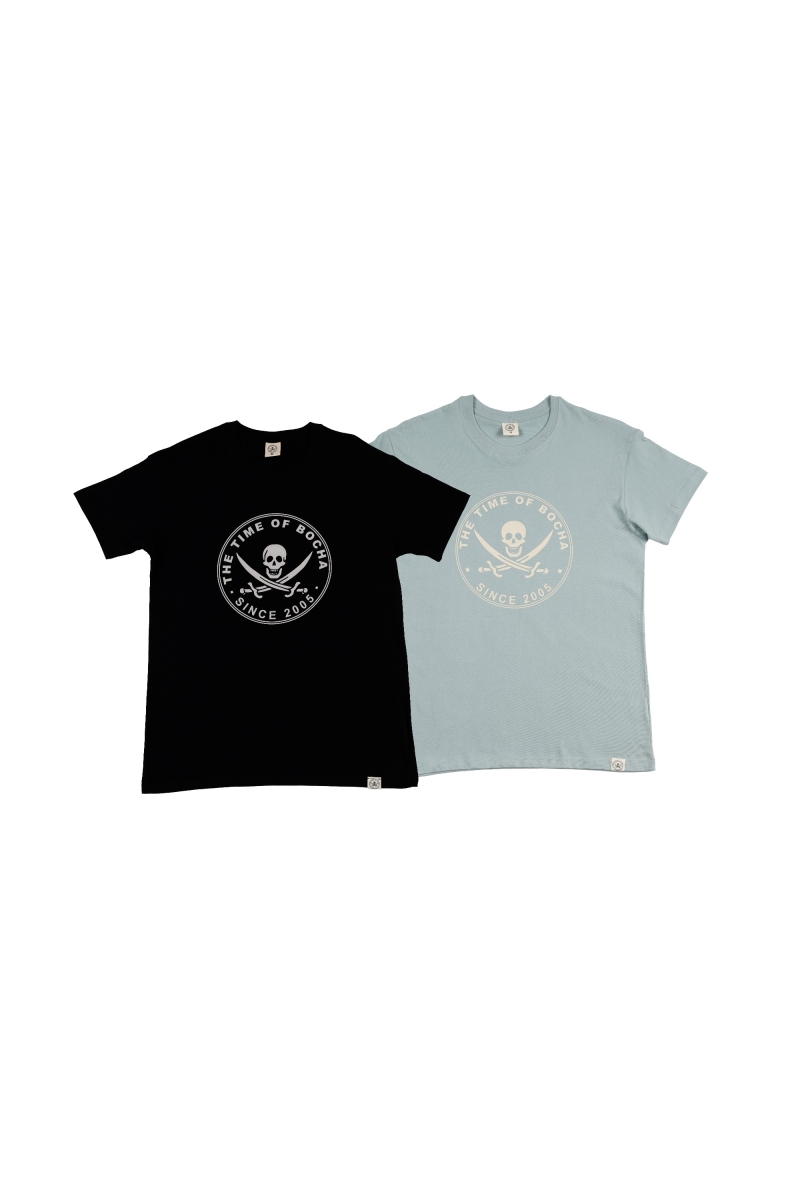 Pack 2 Camisetas Hombre The Time Of Bocha RV1PK.CM Negro-Aloe