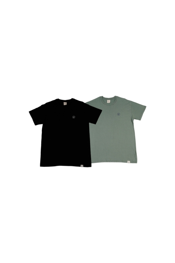 Pack 2  Camisetas Hombre The Time Of Bocha RV1PK.CM Negro-Verde
