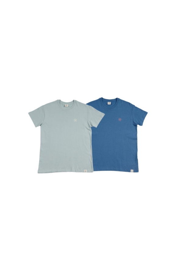 Pack 2  Camisetas Hombre The Time Of Bocha RV1PK.CM Aloe-Azul.Jea