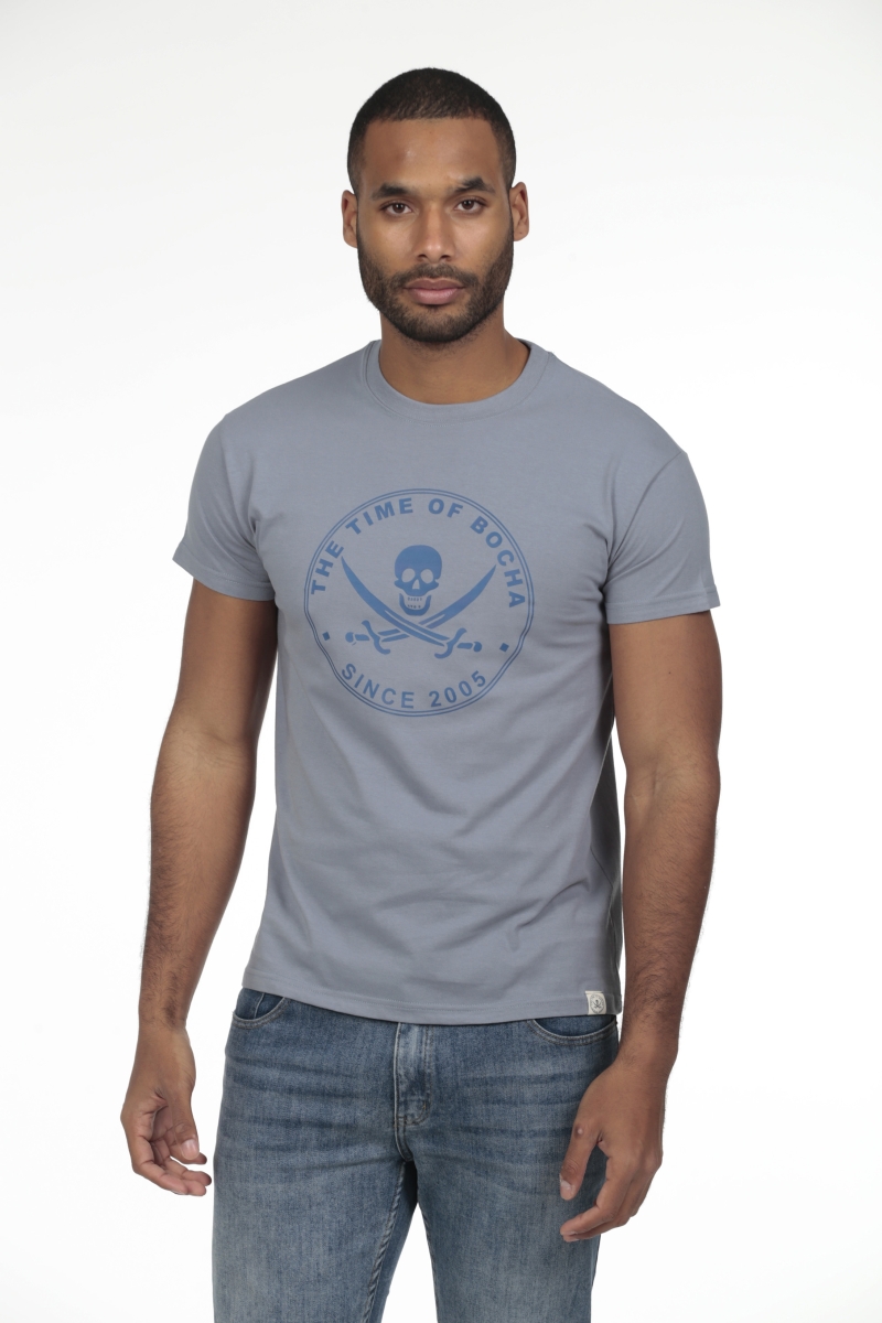 Pack 2  Camisetas Hombre The Time Of Bocha RV1PK.CM Azul.Vin-Blanco 2