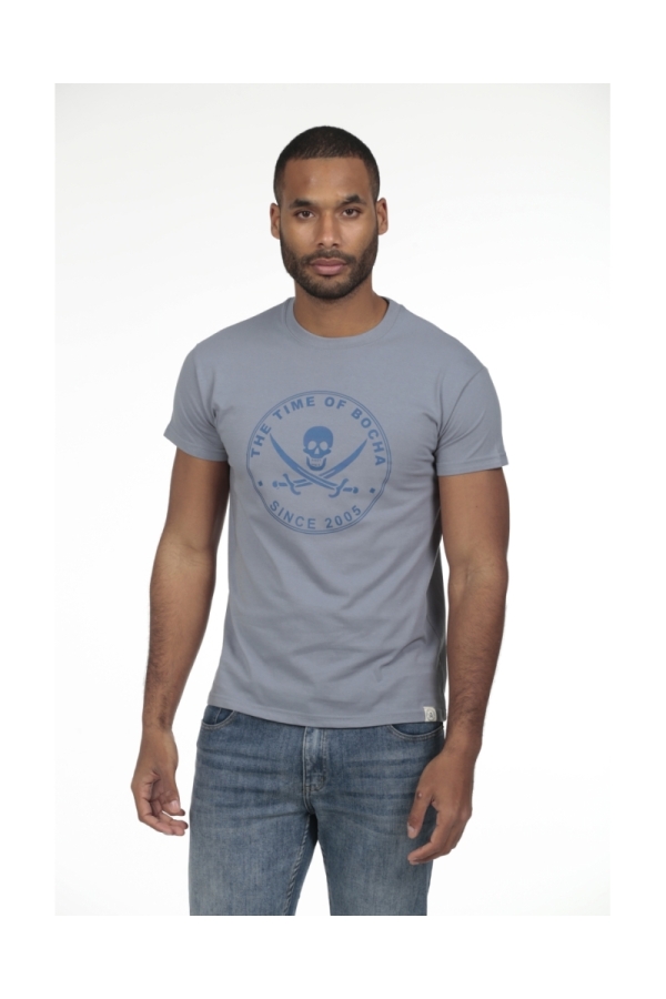 Pack 2  Camisetas Hombre The Time Of Bocha RV1PK.CM Azul.Vin-Blanco
