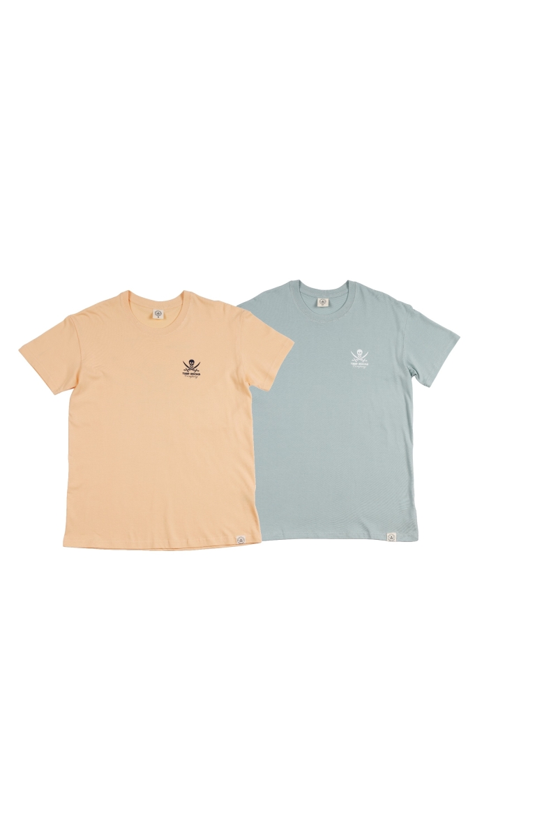 Pack 2  Camisetas Hombre The Time Of Bocha RV1PK.CM Apricot-Aloe