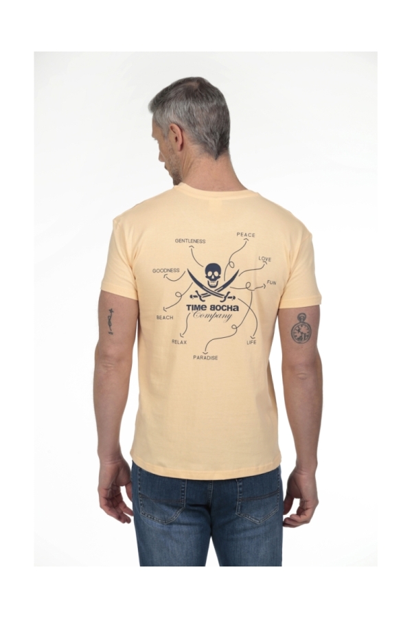 Pack 2  Camisetas Hombre The Time Of Bocha RV1PK.CM Apricot-Aloe