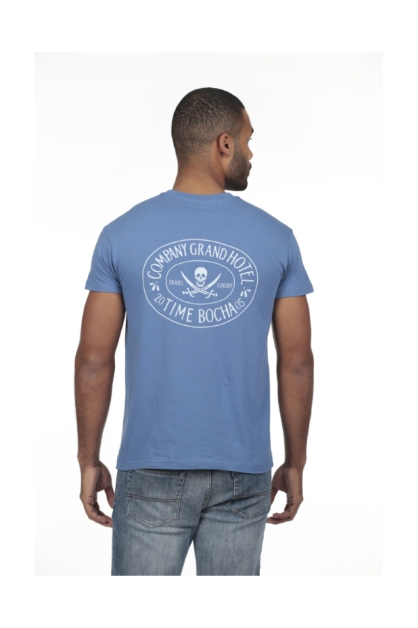 Pack 2  Camisetas Hombre The Time Of Bocha RV1PK.CM Azul.Jea-Blanco