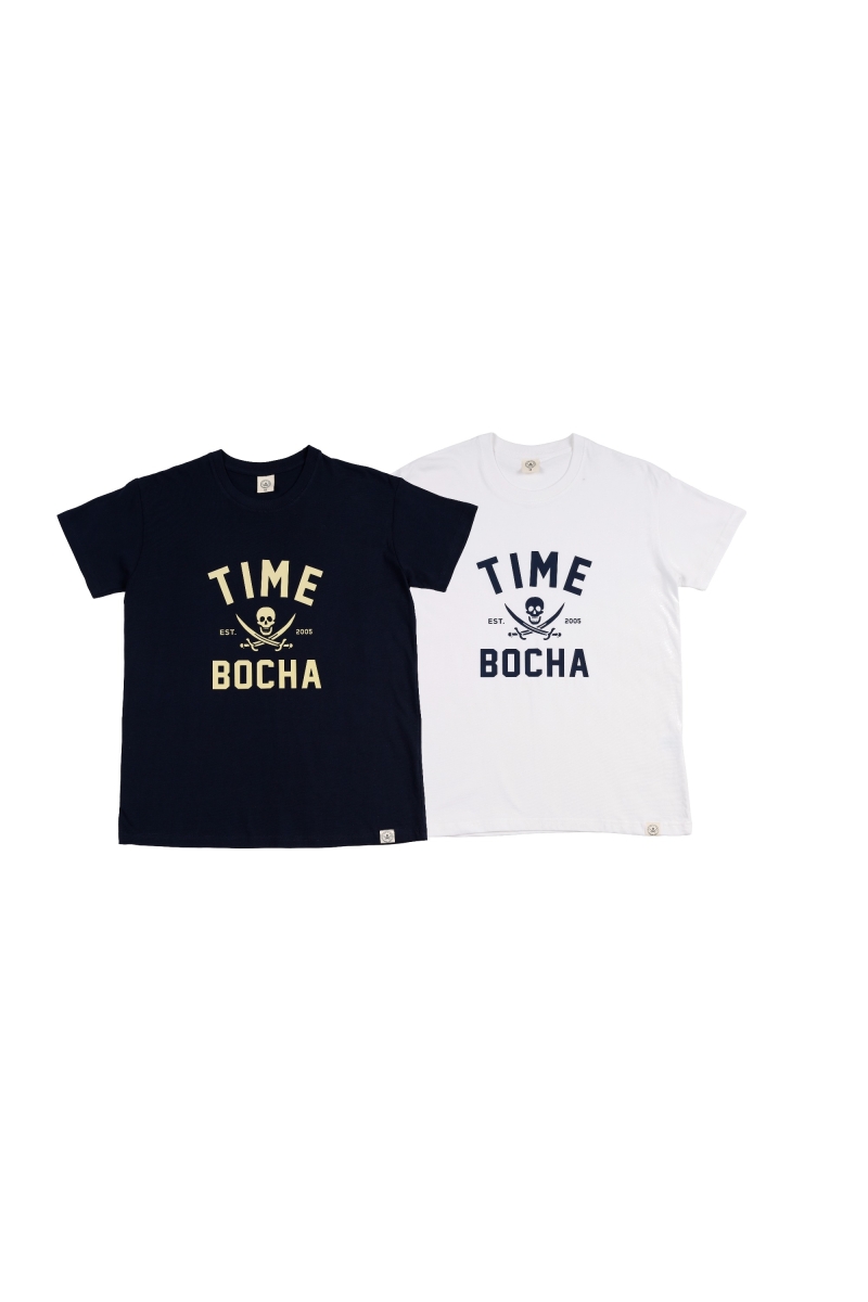 Pack 2  Camisetas Hombre The Time Of Bocha RV1PK.CM Marino-Blanco
