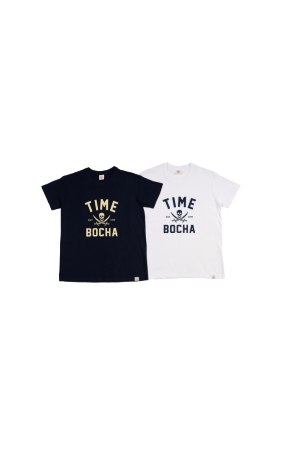 Pack 2  Camisetas Hombre The Time Of Bocha RV1PK.CM Marino-Blanco