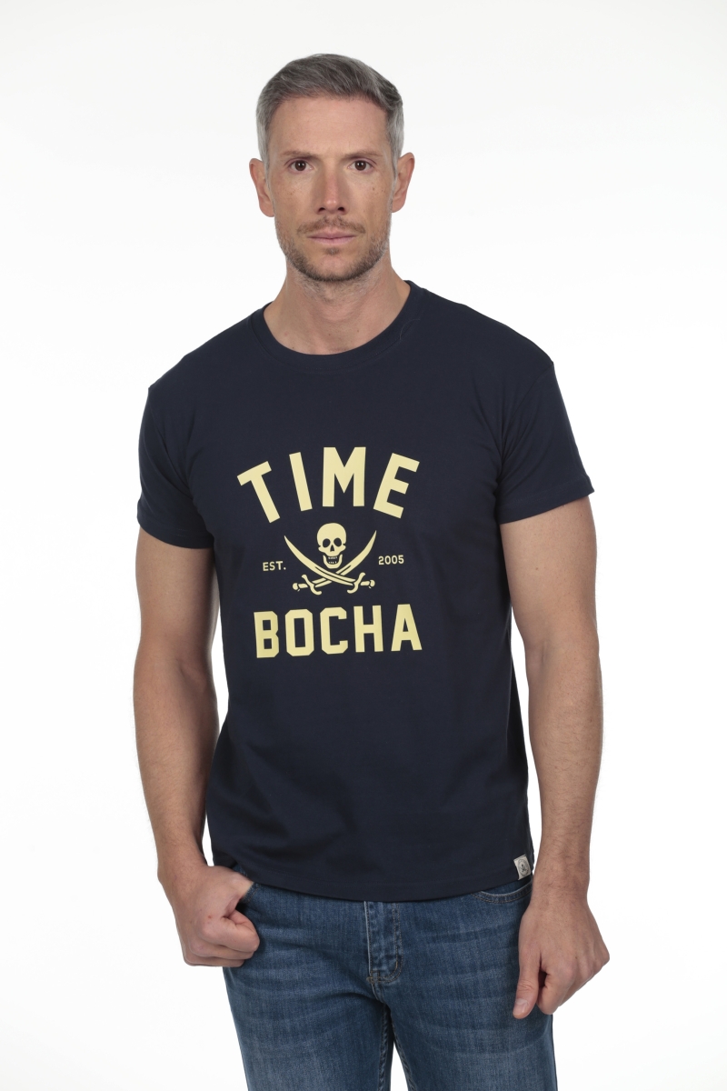 Pack 2  Camisetas Hombre The Time Of Bocha RV1PK.CM Marino-Blanco 2