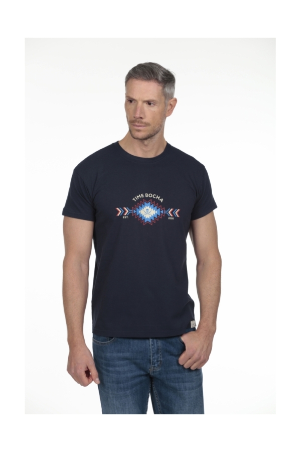 Pack 2  Camisetas Hombre The Time Of Bocha RV1PK.CM Marino-Verde