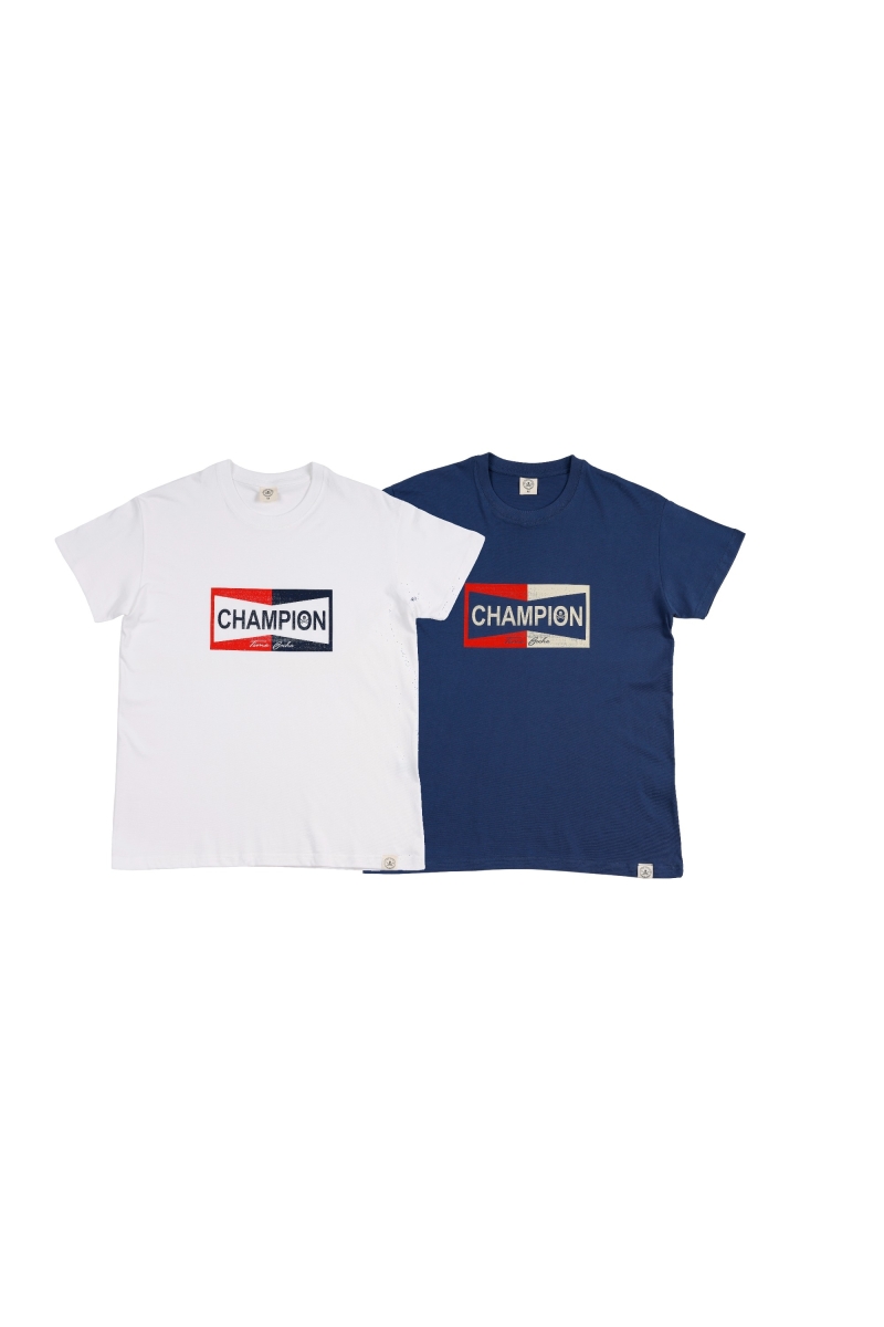 Pack 2  Camisetas Hombre The Time Of Bocha RV1PK.CM Blanco-Denim