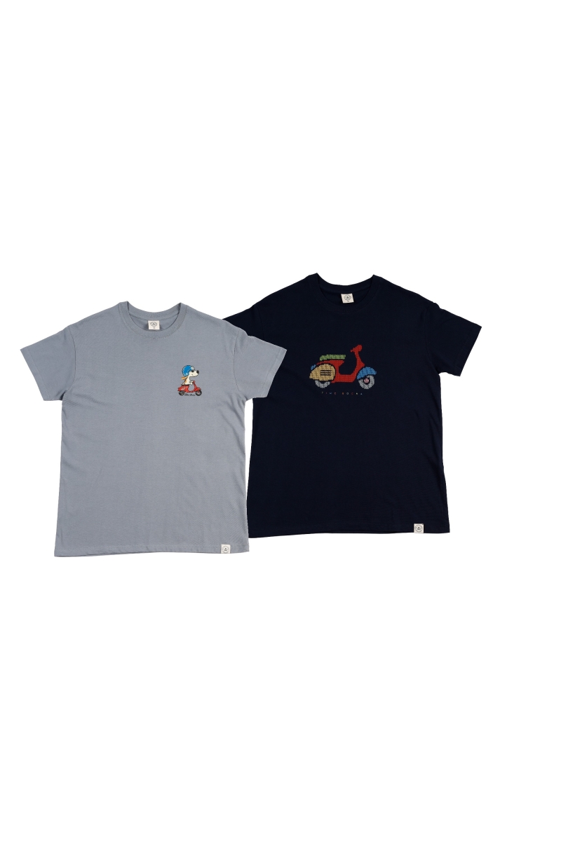 Pack 2  Camisetas Hombre The Time Of Bocha RV1PK.CM Azul.Vin-Marino