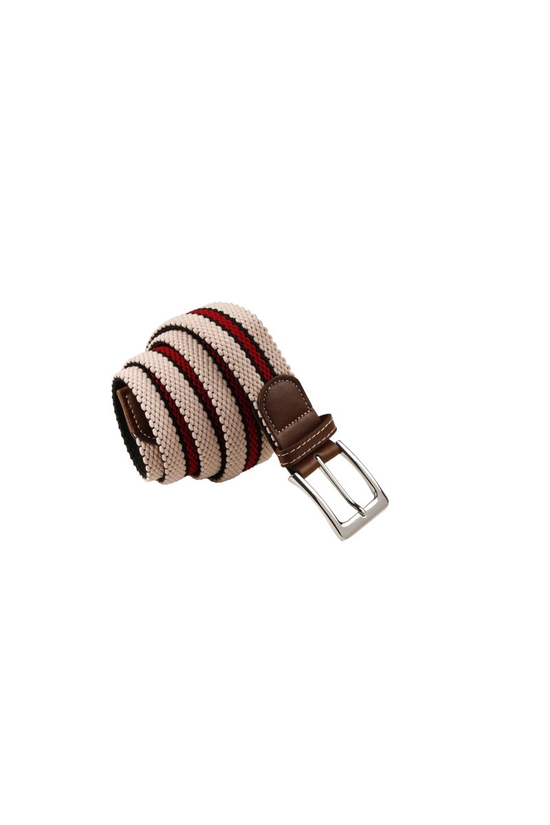 Cinturon Elastico Punta Piel Hombre The Time Of Bocha RV1TB031 Be.Ng.Rj