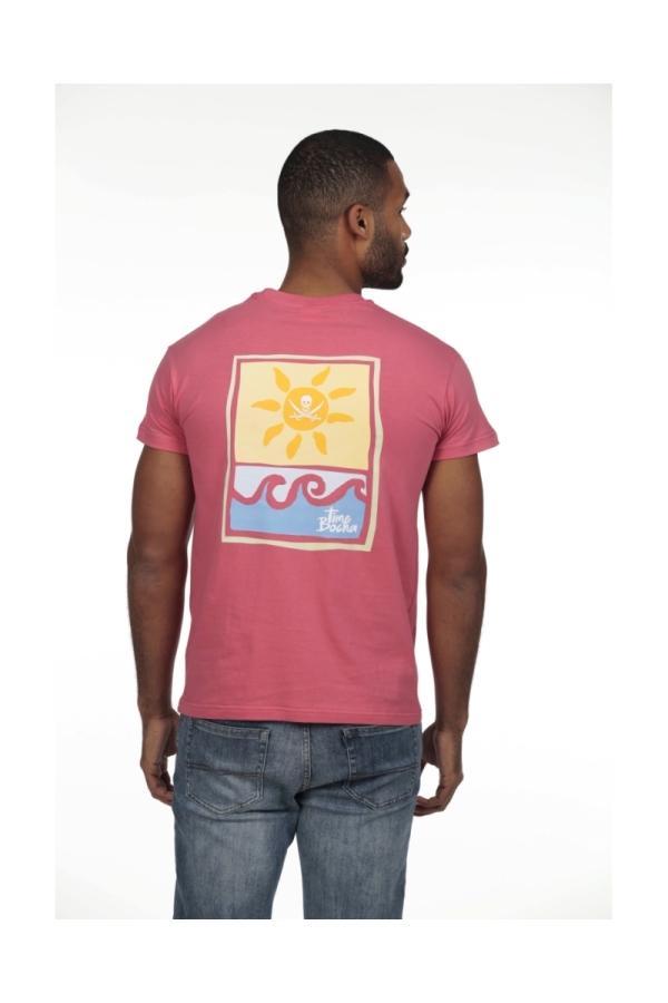 Pack 2  Camisetas Hombre The Time Of Bocha RV1PK.CM Coral-Malva