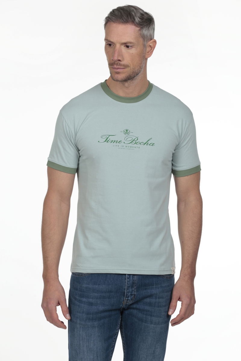 Pack 2  Camisetas Hombre The Time Of Bocha RV1PK.CM Aloe-Malva 2