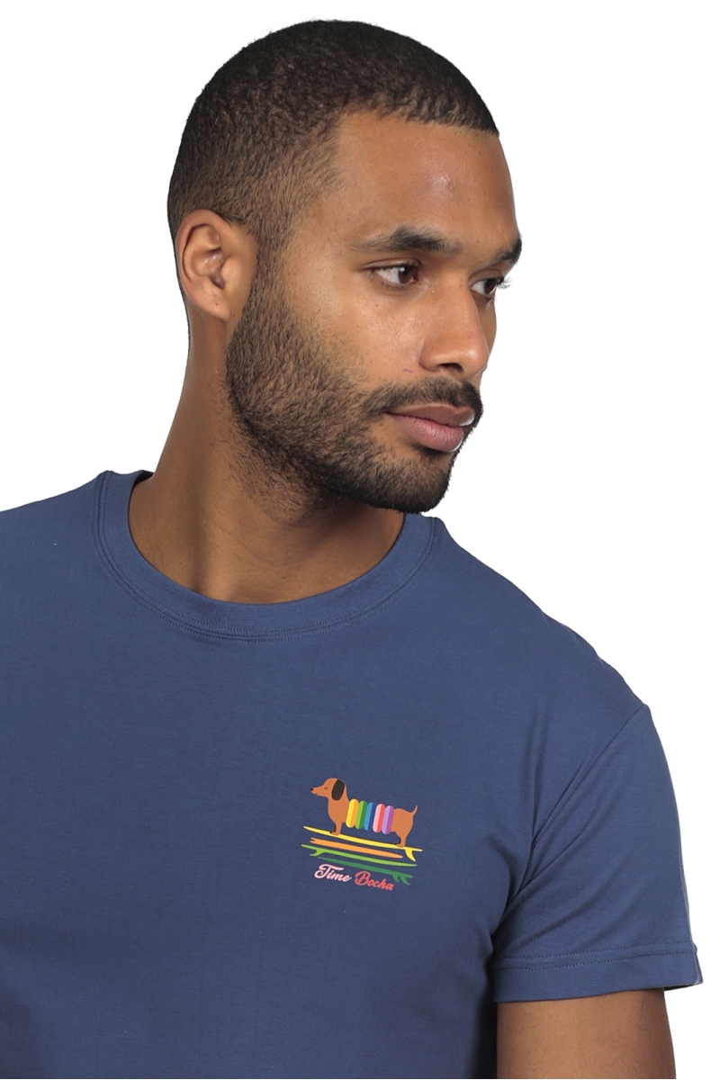 Pack 2  Camisetas Hombre The Time Of Bocha RV1PK.CM Denim-Aloe 2