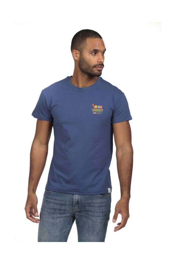 Pack 2  Camisetas Hombre The Time Of Bocha RV1PK.CM Denim-Aloe