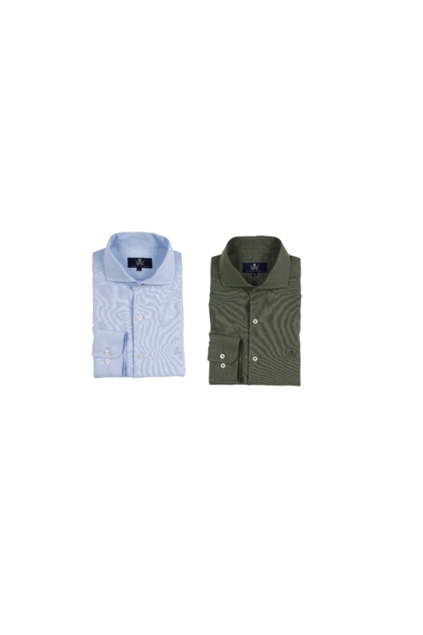 Pack 2  Camisas Semi Hombre The Time Of Bocha RV1PK.CS 