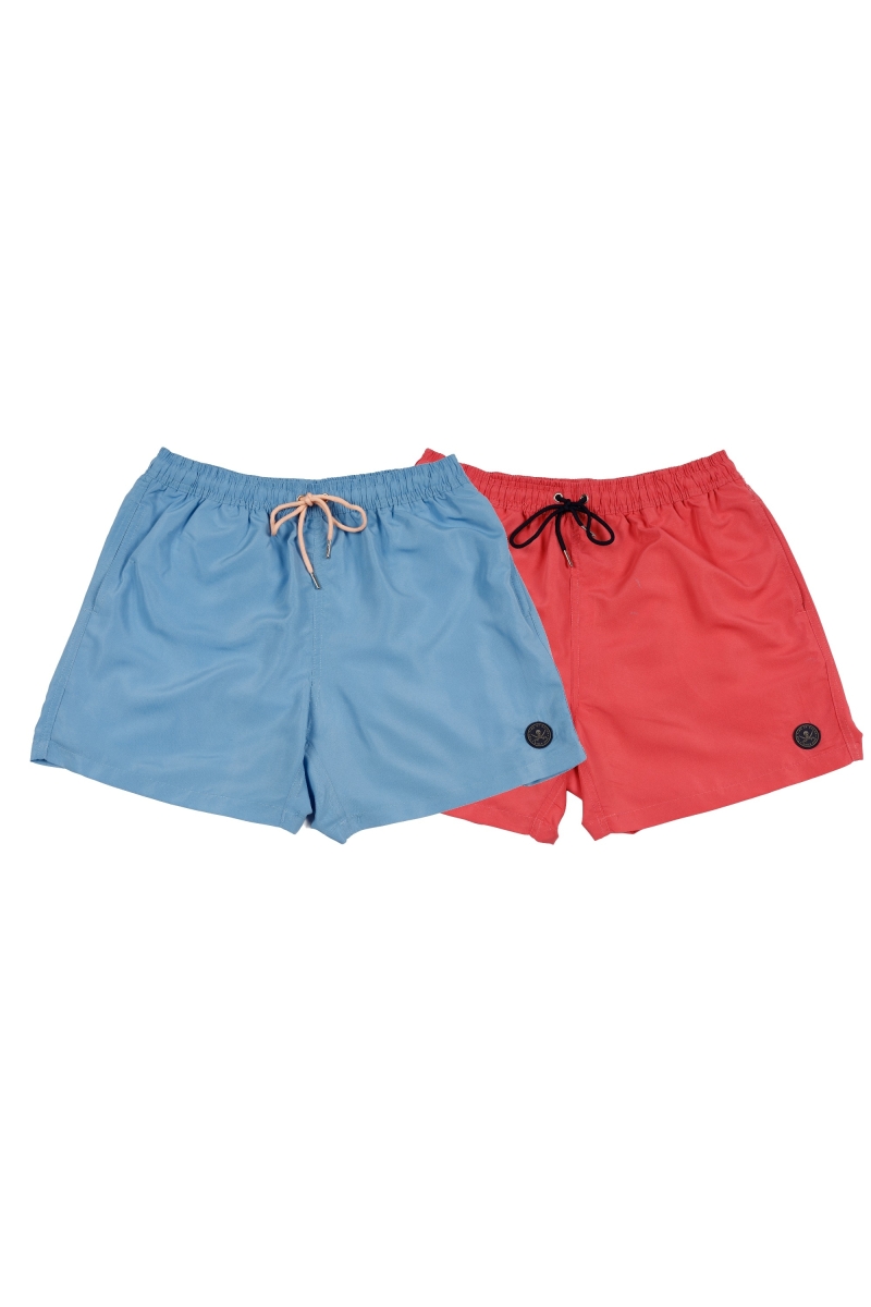 Pack 2 Bañadores Hombre The Time Of Bocha RV1PK.SP Celeste-Coral