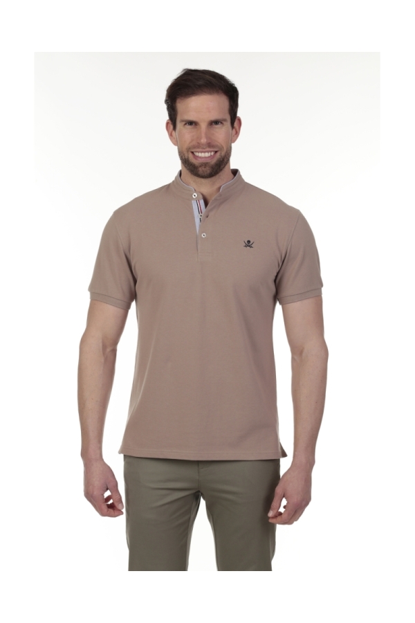Pack 2 Polos Cuello Mao Hombre The Time Of Bocha RV1PK.PL Arena-Gris.Sol