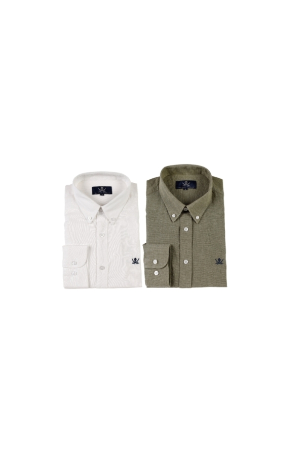 Pack 2  Camisas De Lino Hombre The Time Of Bocha RV1PK.CS 