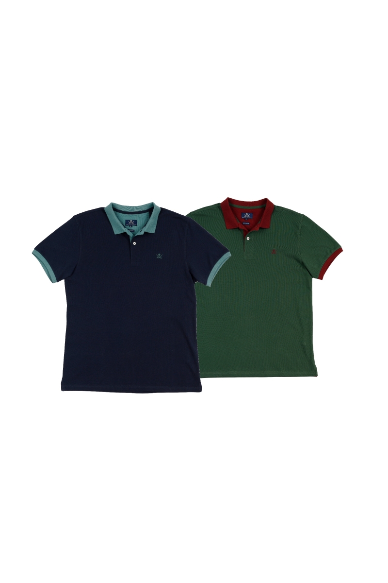 Pack 2  Polos Hombre The Time Of Bocha RV1PK.PL Marino-V.Bot