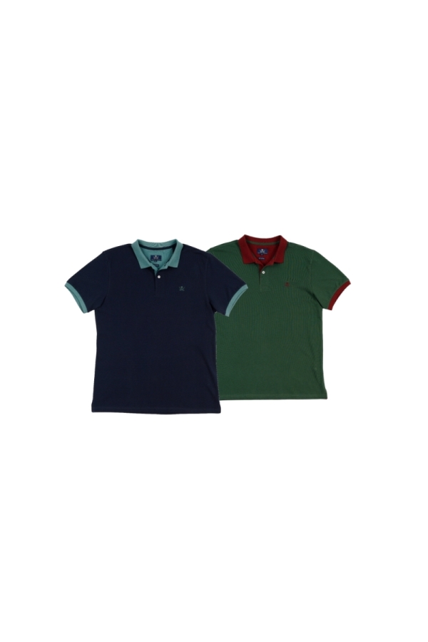 Pack 2  Polos Hombre The Time Of Bocha RV1PK.PL Marino-V.Bot