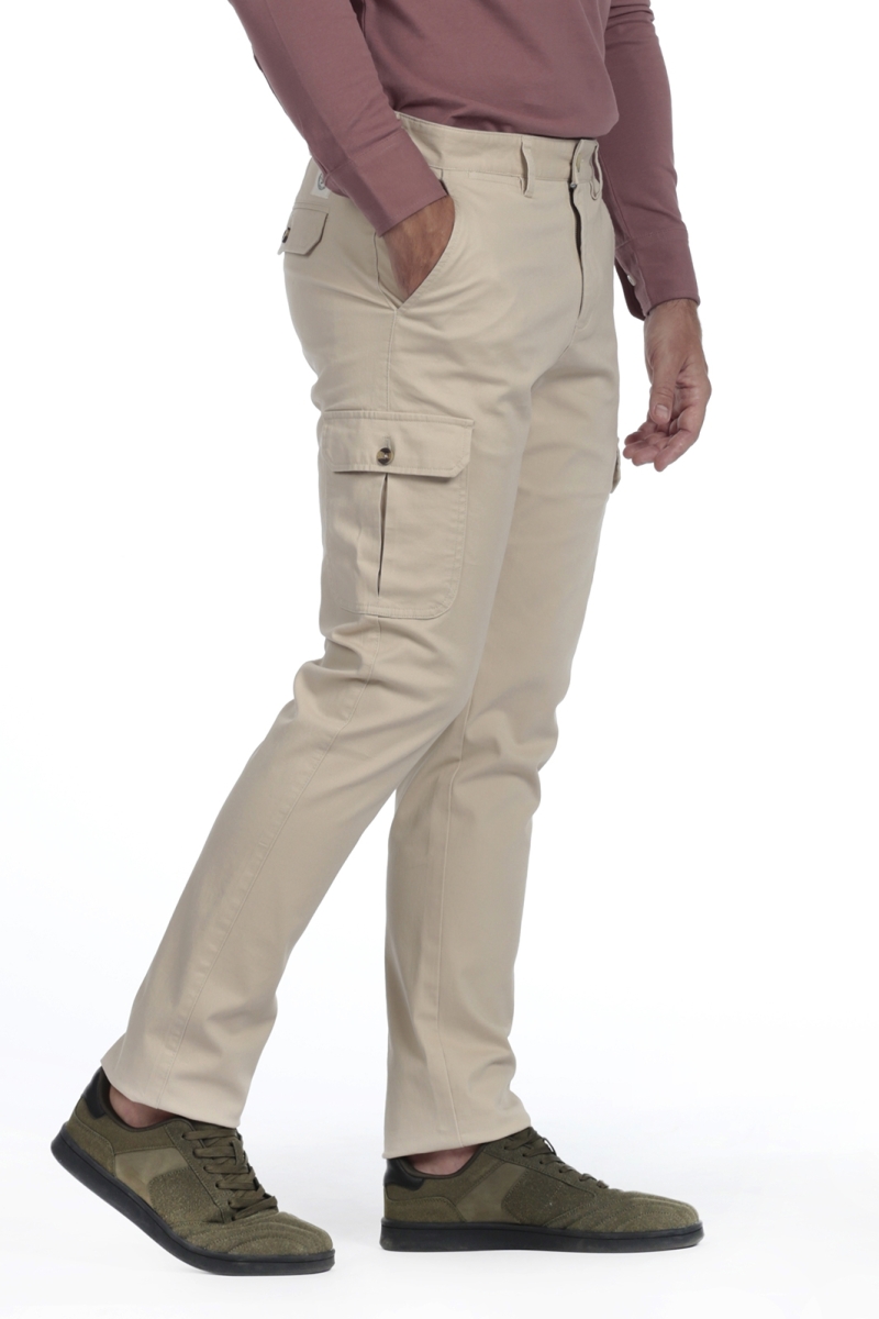 Pantalon Cargo Hombre The Time Of Bocha RV1PCARGO Beige
