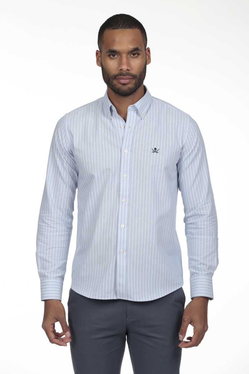 Camisa Oxford Hombre The Time Of Bocha RV1OXF Celeste