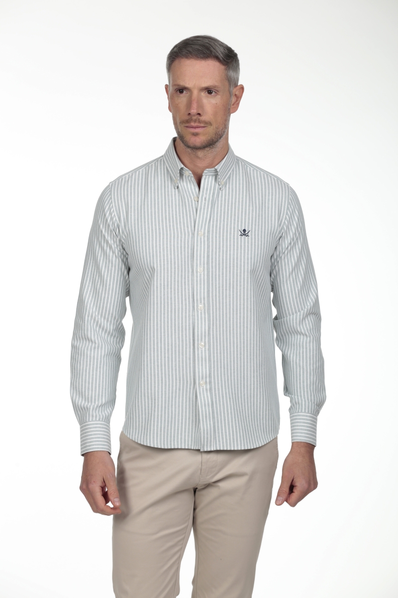 Camisa Oxford Hombre The Time Of Bocha RV1OXF Verde
