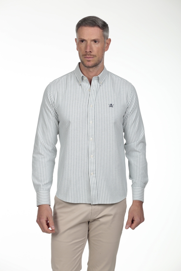 Camisa Oxford Hombre The Time Of Bocha RV1OXF Verde