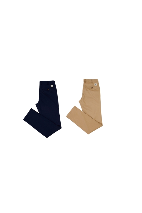 Pack2  Pantalones Chino Hombre The Time Of Bocha RV1PK.PANT Marino-Camel