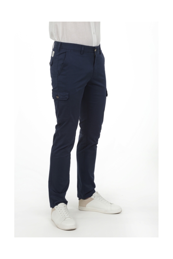 Pack2  Pantalones Cargo Hombre The Time Of Bocha RV1PK.PANT Marino-Camel