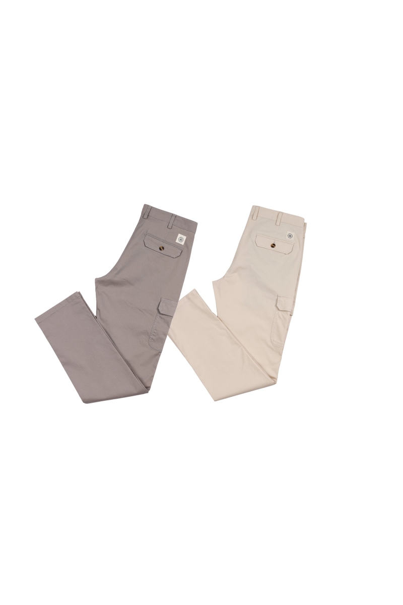 Pack2  Pantalones Cargo Hombre The Time Of Bocha RV1PK.PANT Gris-Bl.Roto