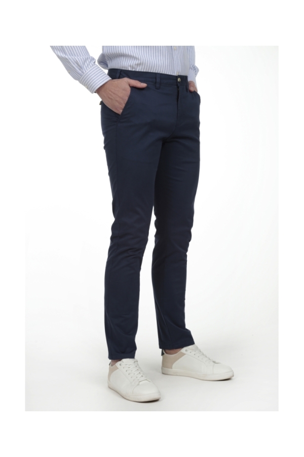 Pack2  Pantalones Chino Hombre The Time Of Bocha RV1PK.PANT Marino-Piedra