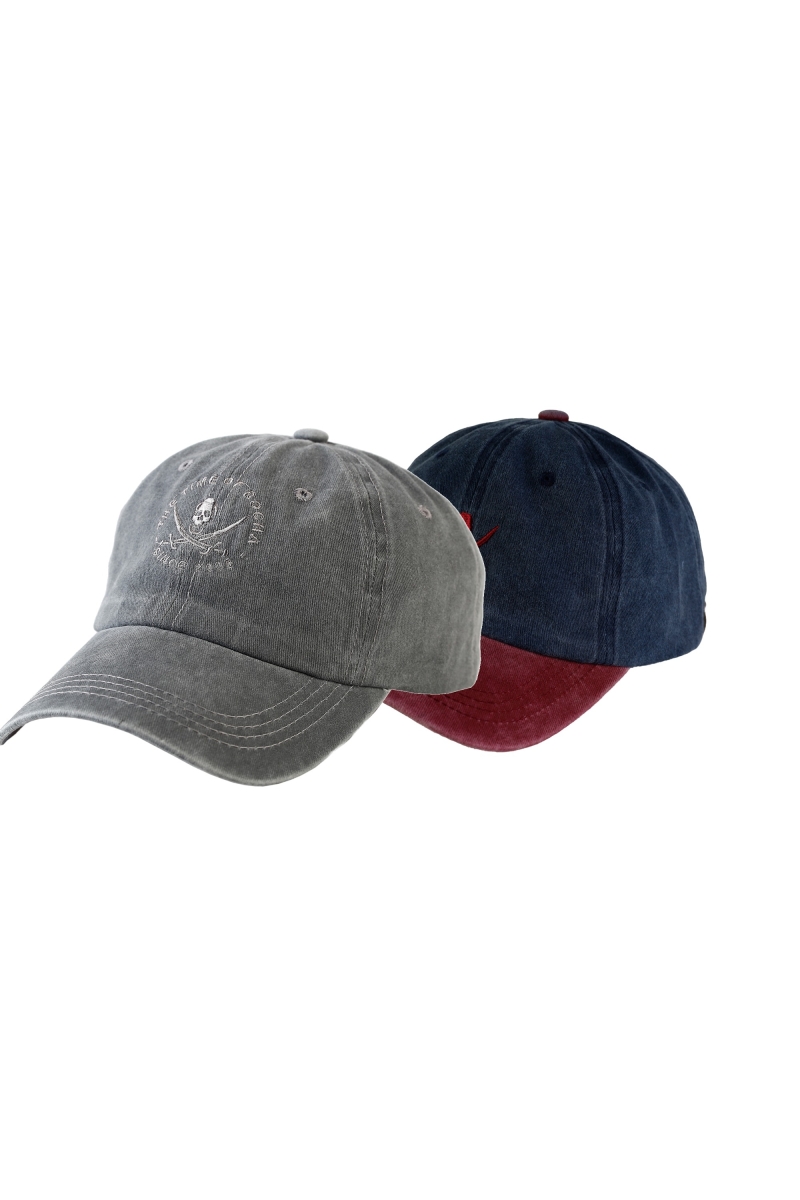 Pack 2  Gorras Hombre The Time Of Bocha RV1PK.GORRA Gris-Rojo