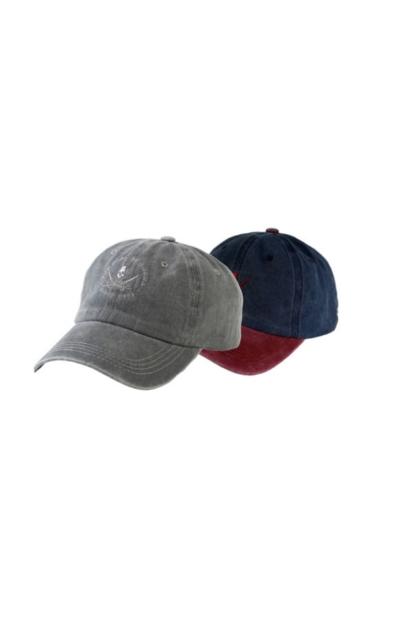 Pack 2  Gorras Hombre The Time Of Bocha RV1PK.GORRA Gris-Rojo
