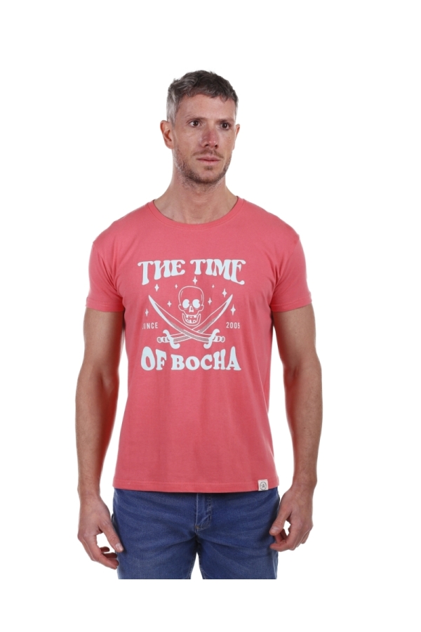 Camiseta Cartoon Hombre The Time Of Bocha PV1CCARTOON Coral