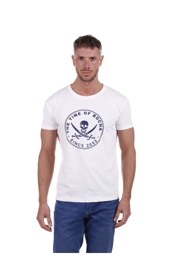Camiseta Pirata Hombre The Time Of Bocha PV1CPIRATA Blanco