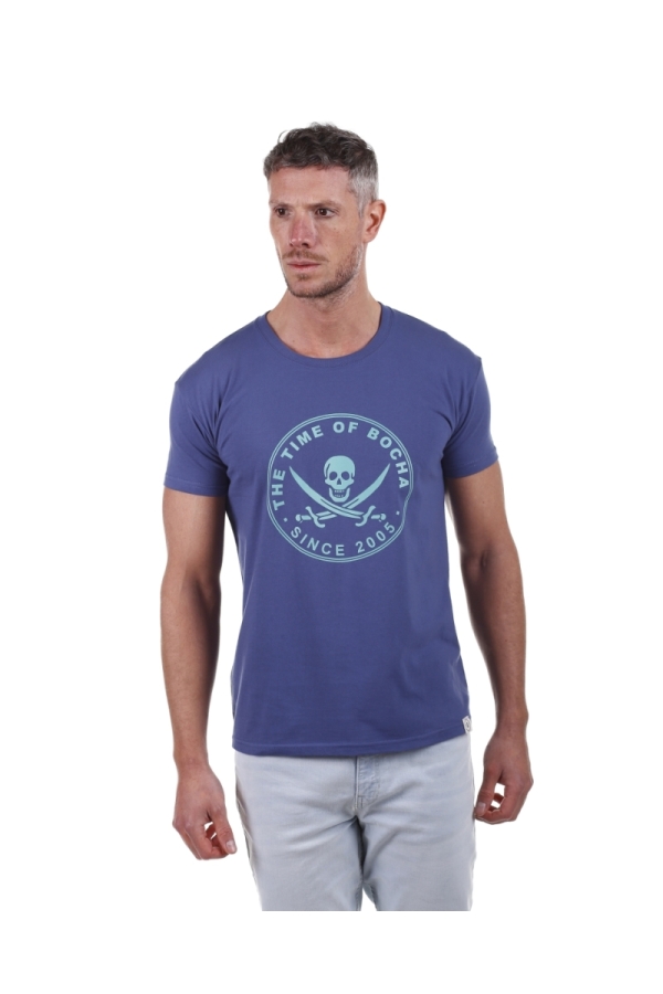 Camiseta Pirata Hombre The Time Of Bocha PV1CPIRATA Denim