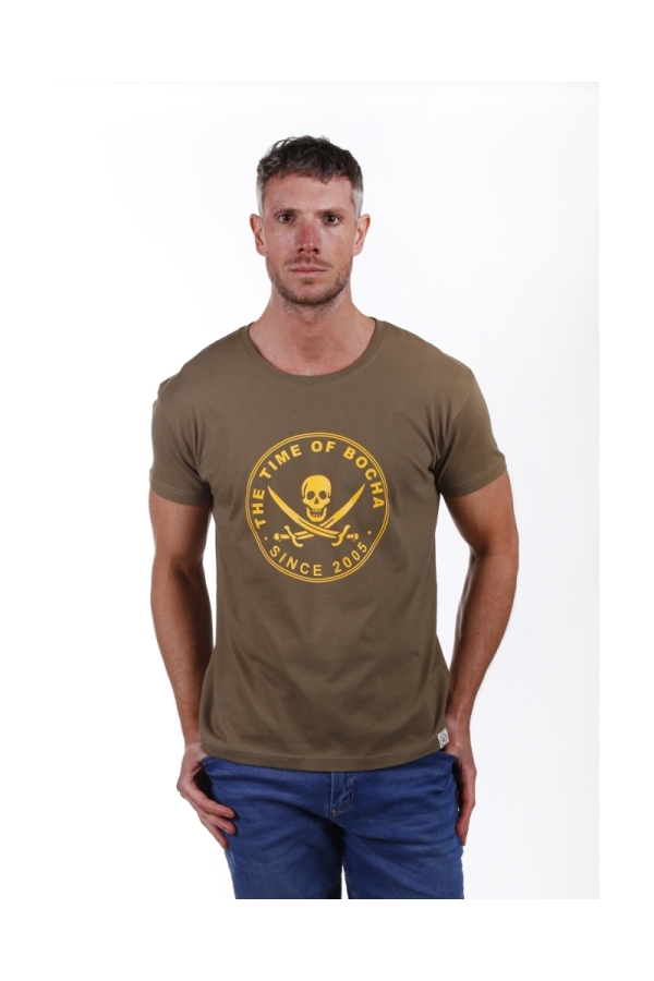 Camiseta Pirata Hombre The Time Of Bocha PV1CPIRATA Kaki