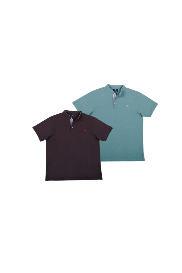 Pack 2 Polos Mao Hombre The Time Of Bocha PV1PK.PL Gris.Sol-Menta